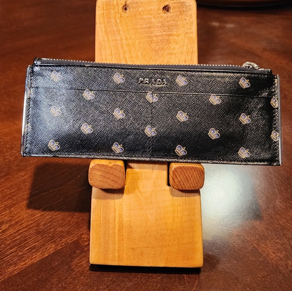 Prada Black Wallet with Gold Accents - Picture 1 of 7